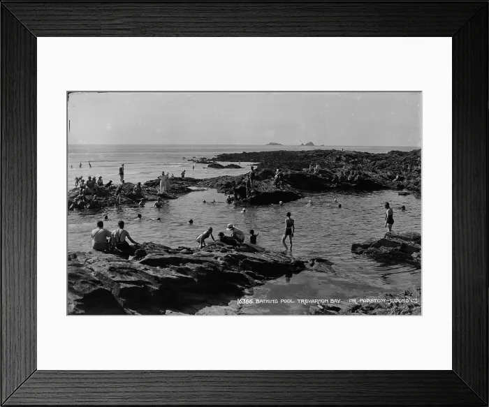 Framed Print : Bathing Pool at Trevarnon Bay Framed Print : Bathing Pool at Trevarnon Bay