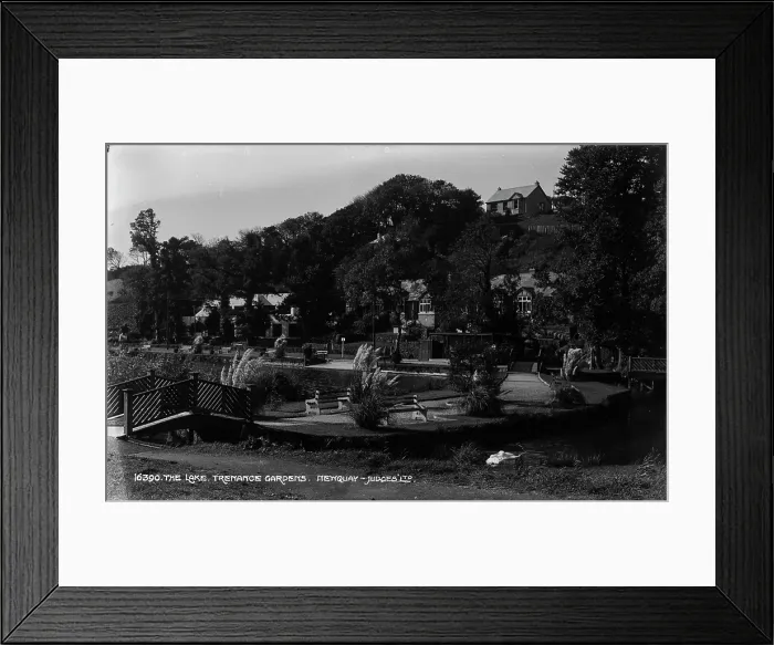 Framed Print : The Lake at Tremance Gardens Framed Print : The Lake at Tremance Gardens