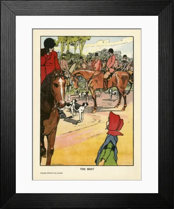 Framed Print : Foxhunting - The Meet Framed Print : Foxhunting - The Meet