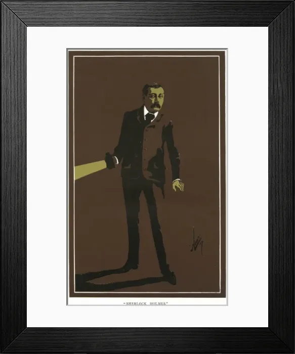 Framed Print : Conan Doyle as Sherlock Holmes Framed Print : Conan Doyle as Sherlock Holmes