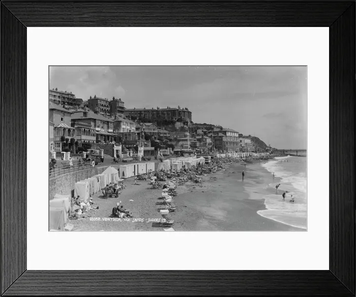 Framed Print : Ventnor Beach Scene Framed Print : Ventnor Beach Scene
