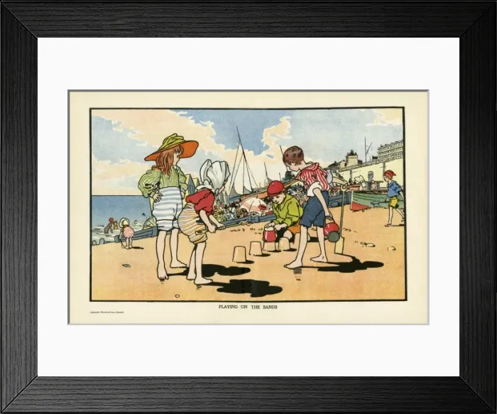 Framed Print : Playing on the Beach Framed Print : Playing on the Beach