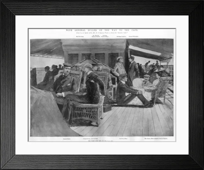 Framed Print : With General Buller on the way to the Cape Framed Print : With General Buller on the way to the Cape