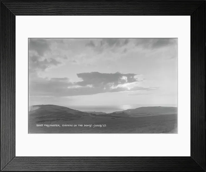 Framed Print : Evening on the Downs Framed Print : Evening on the Downs