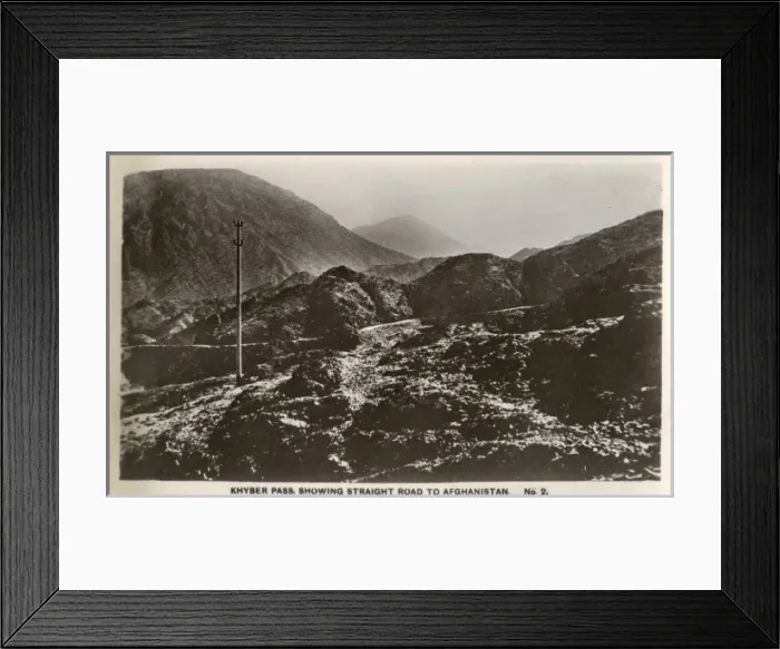 Framed Print : Khyber Pass, Afghanistan - Straight Road Framed Print : Khyber Pass, Afghanistan - Straight Road