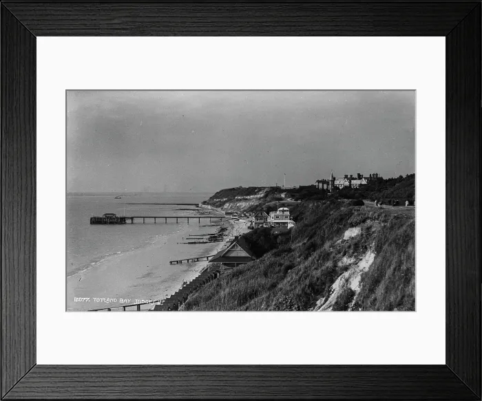 Framed Print : Scenic View of Totland Bay Framed Print : Scenic View of Totland Bay