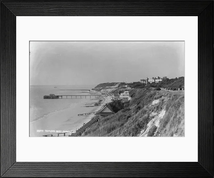 Framed Print : Scenic View of Totland Bay Framed Print : Scenic View of Totland Bay
