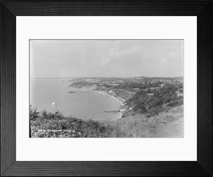 Framed Print : Scenic View of Totland Bay Framed Print : Scenic View of Totland Bay