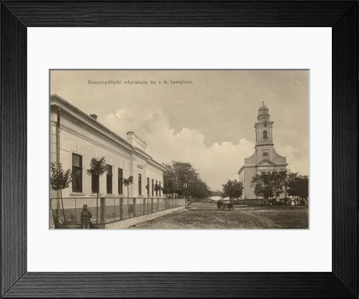 Framed Print : Eger, Hungary - The school and church Framed Print : Eger, Hungary - The school and church