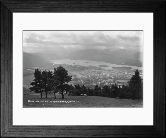 Framed Print : Scenic View of Keswick and Derwentwater Framed Print : Scenic View of Keswick and Derwentwater