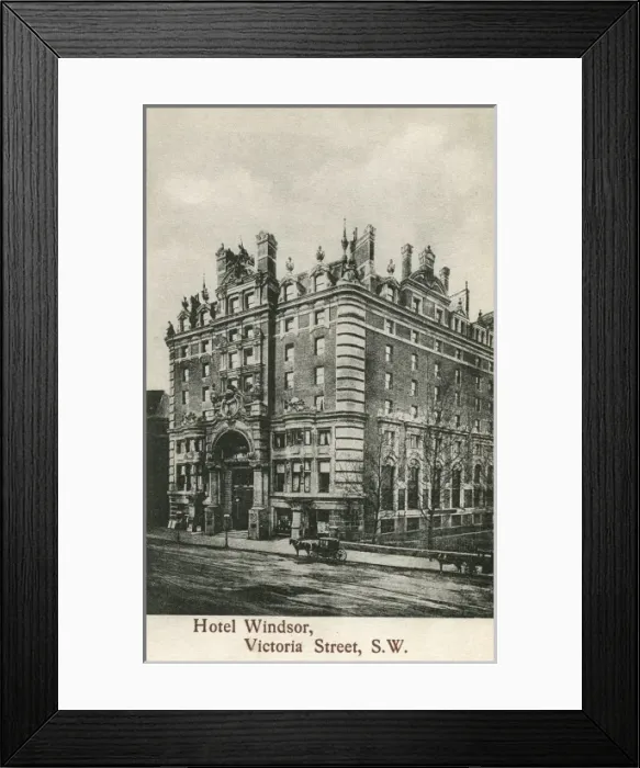 Framed Print : Hotel Windsor, Victoria Street, Pimlico, London Framed Print : Hotel Windsor, Victoria Street, Pimlico, London