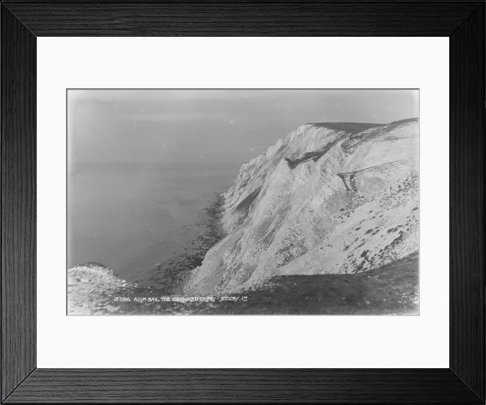 Framed Print : Alum Bay: The Coloured Cliffs Framed Print : Alum Bay: The Coloured Cliffs