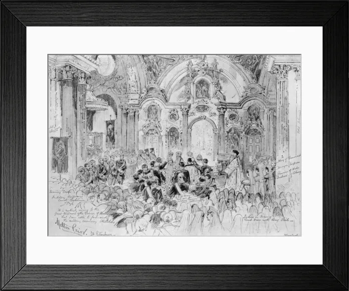 Framed Print : The Imperial wedding at St. Petersburg Framed Print : The Imperial wedding at St. Petersburg