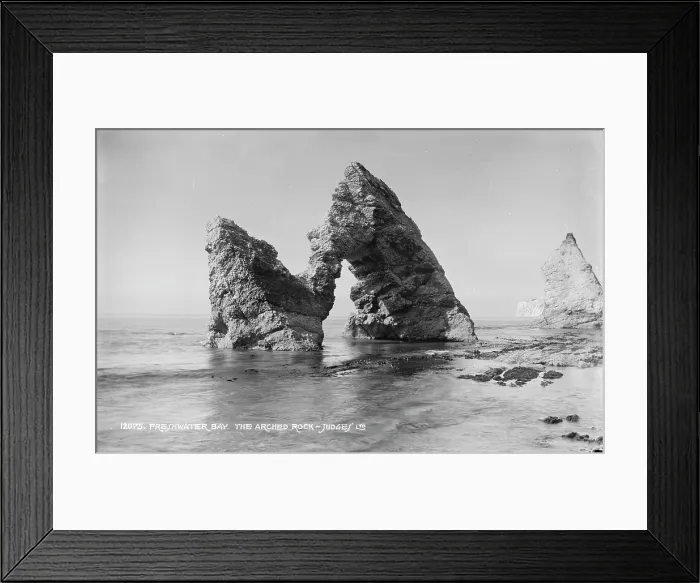Framed Print : The Arched Rock at Freshwater Bay Framed Print : The Arched Rock at Freshwater Bay