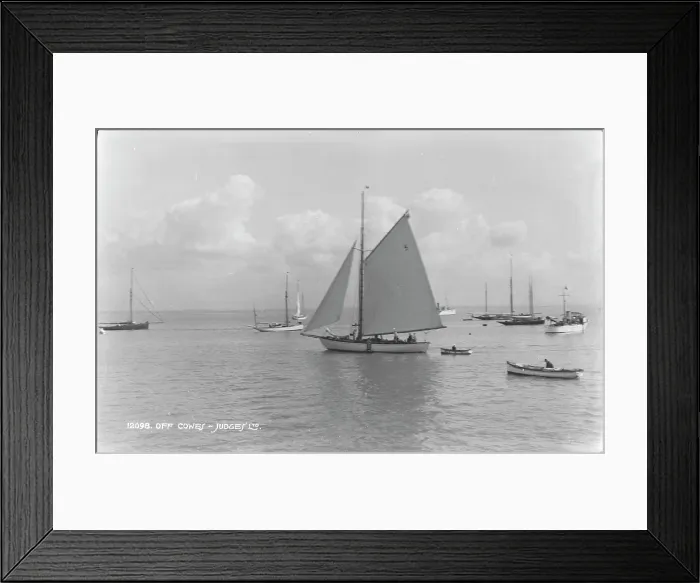 Framed Print : Sailing Vessels at Cowes Framed Print : Sailing Vessels at Cowes