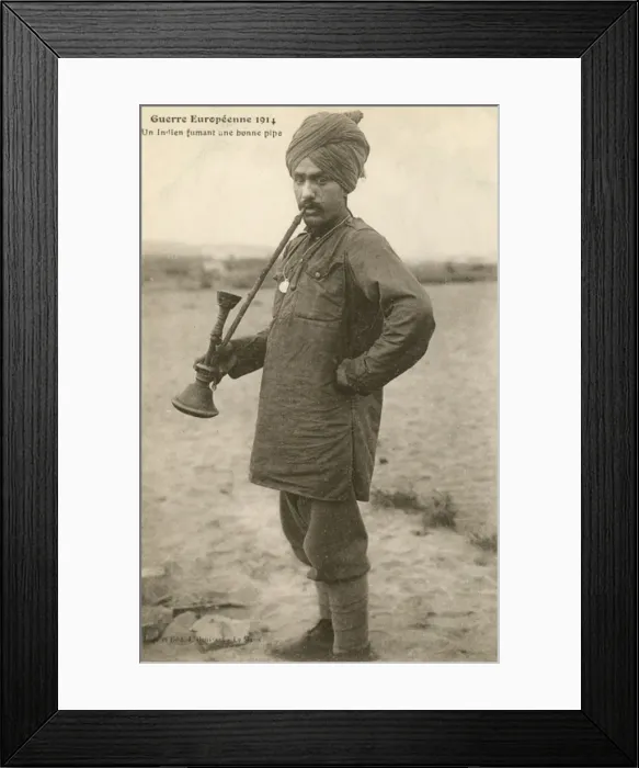Framed Print : Indian (Commonwealth) soldier - WWI Framed Print : Indian (Commonwealth) soldier - WWI