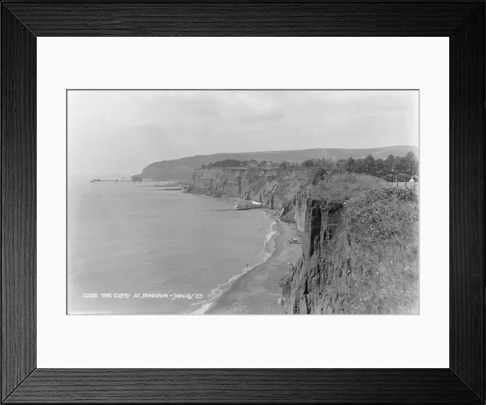 Framed Print : The Cliff at Sandown Framed Print : The Cliff at Sandown