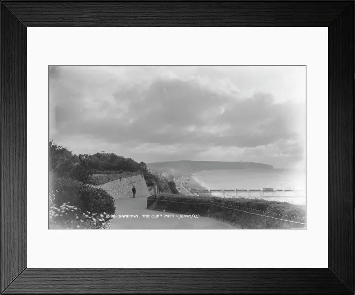 Framed Print : The Cliff Path at Sandown Framed Print : The Cliff Path at Sandown