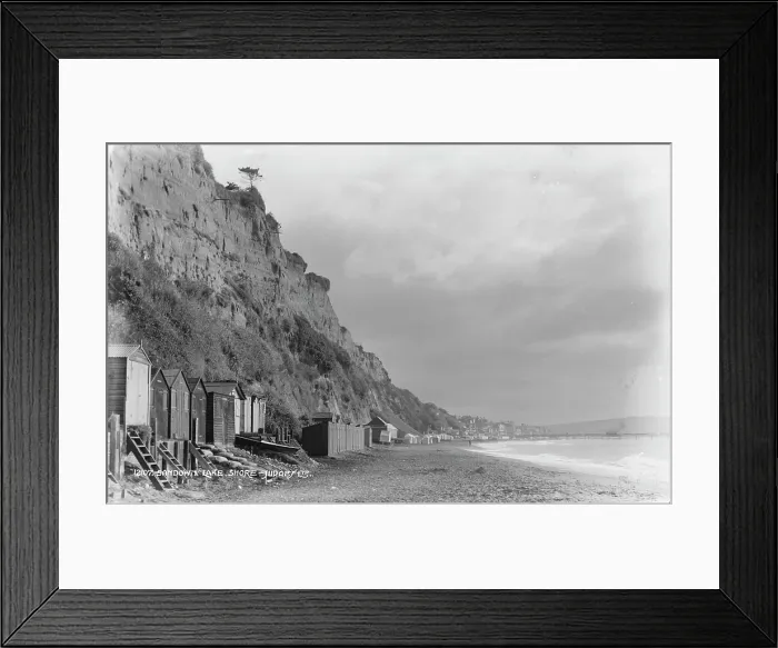 Framed Print : Sandown Beach and Cliffs Framed Print : Sandown Beach and Cliffs
