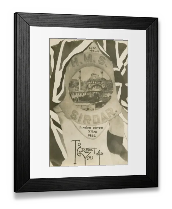 Framed Print : Greetings from HMS Sirdar - Istanbul Framed Print : Greetings from HMS Sirdar - Istanbul