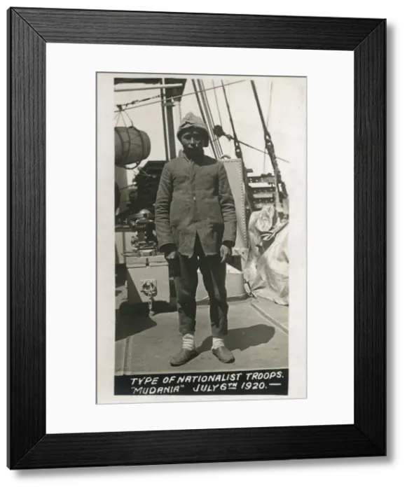 Framed Print : Captured Nationalist Turkish soldier Framed Print : Captured Nationalist Turkish soldier