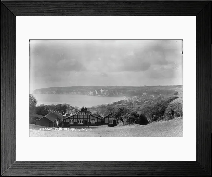Framed Print : Seaton from Golf Links Framed Print : Seaton from Golf Links