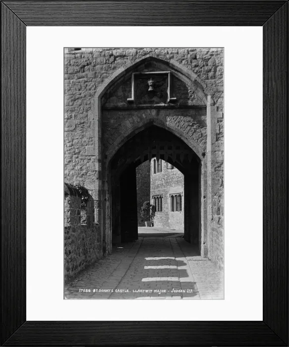 Framed Print : Entrance to St. Donat's Castle Framed Print : Entrance to St. Donat's Castle