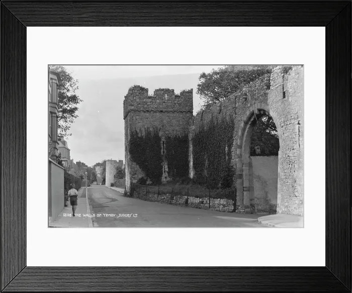 Framed Print : The Walls of Tenby Framed Print : The Walls of Tenby