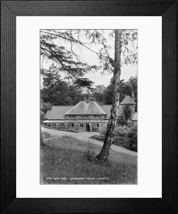 Framed Print : Rock Park. This image shows a charming building at Rock Park in Llandrindod Wells