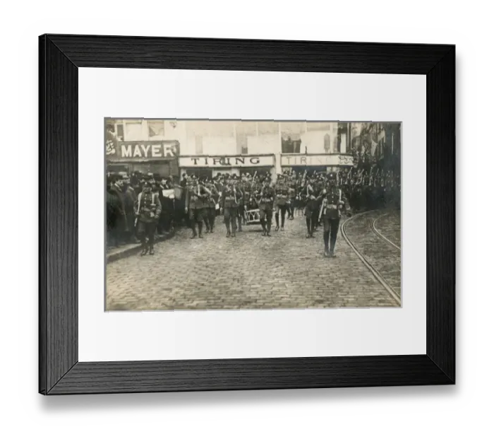 Framed Print : British arrival in Pera, Istanbul, Turkey Framed Print : British arrival in Pera, Istanbul, Turkey