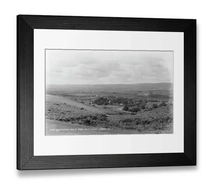 Framed Print : Llandrindod Wells from Golf Links Framed Print : Llandrindod Wells from Golf Links
