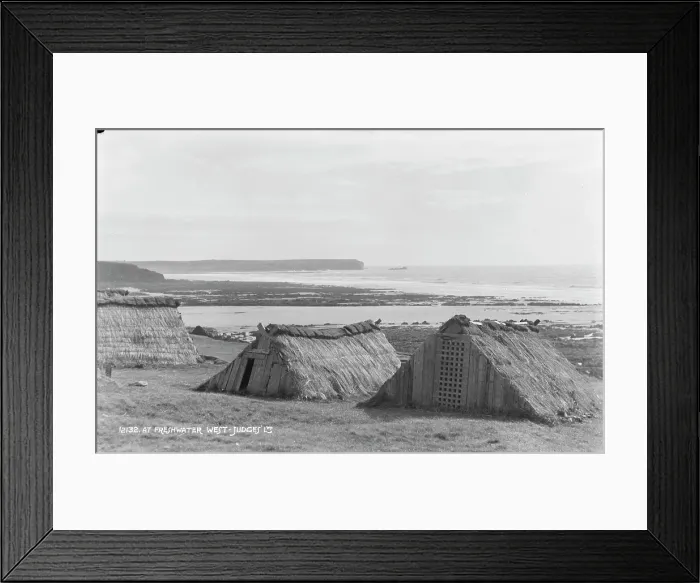 Framed Print : Traditional Coastal Huts at Freshwater West Framed Print : Traditional Coastal Huts at Freshwater West