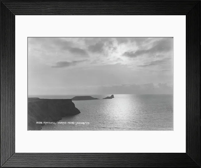 Framed Print : View of Worms Head from Rhossili Framed Print : View of Worms Head from Rhossili