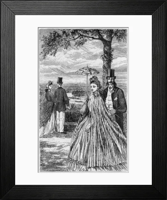 Framed Print : Richmond Hill, Surrey Framed Print : Richmond Hill, Surrey
