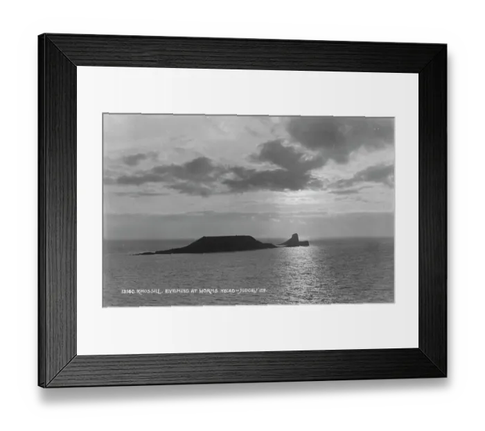 Framed Print : Evening at Worms Head Framed Print : Evening at Worms Head
