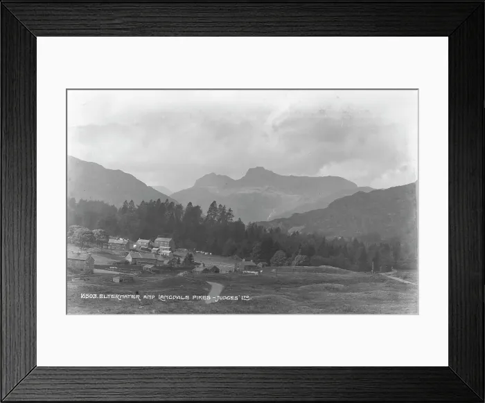 Framed Print : Elterwater and Langdale Pikes Framed Print : Elterwater and Langdale Pikes