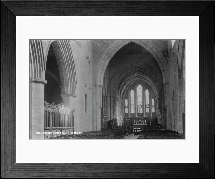 Framed Print : Interior of Brecon Cathedral - Judges Section Framed Print : Interior of Brecon Cathedral - Judges Section