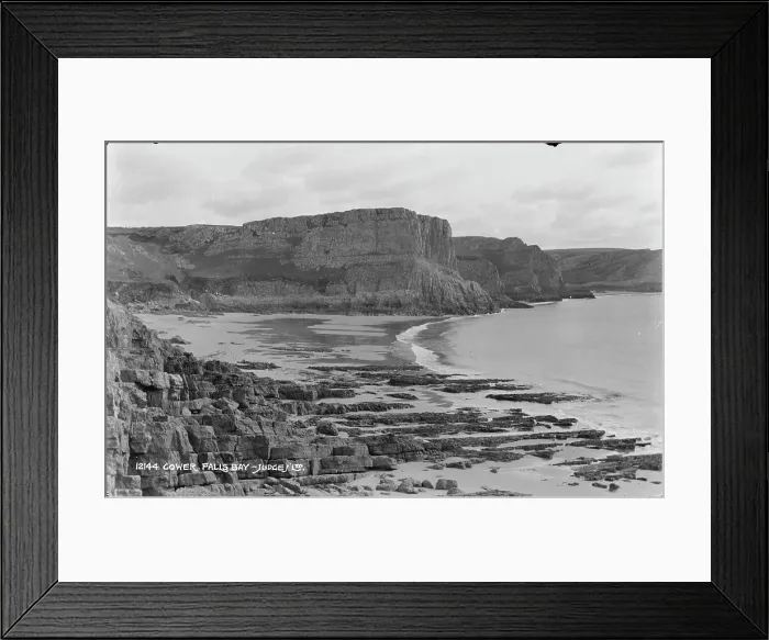 Framed Print : Gower Falls Bay Framed Print : Gower Falls Bay