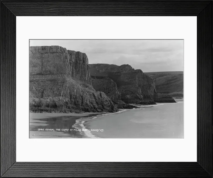 Framed Print : The Cliffs at Falls Bay Framed Print : The Cliffs at Falls Bay