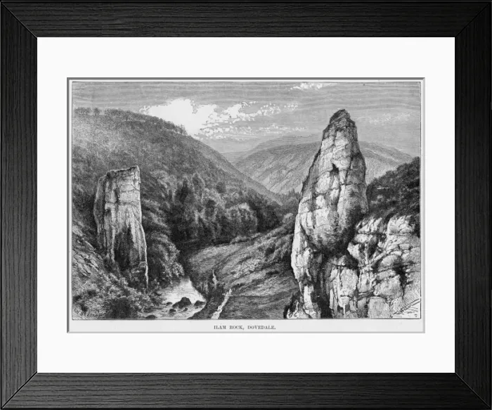 Framed Print : Ilam Rock, Peak District, Derbyshire