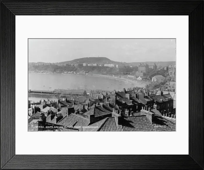 Framed Print : South Bay and Oliver's Mount, Scarborough Framed Print : South Bay and Oliver's Mount, Scarborough