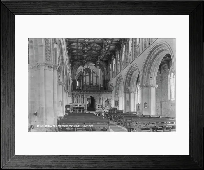 Framed Print : St. David's Cathedral - The Nave Framed Print : St. David's Cathedral - The Nave