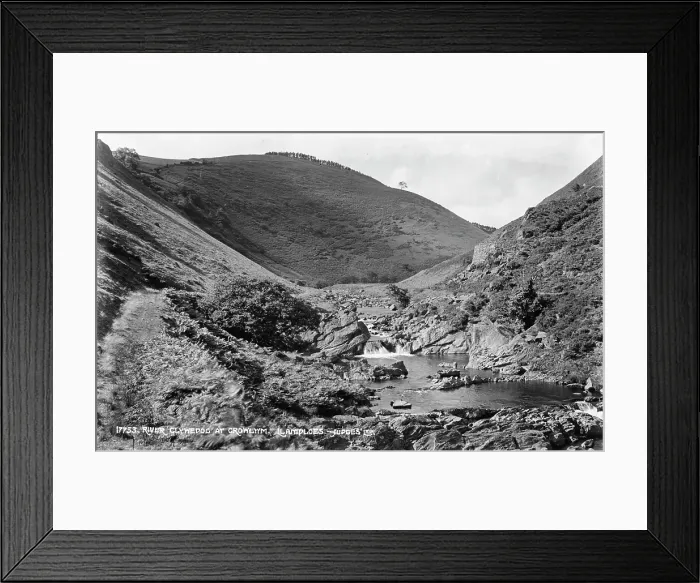 Framed Print : River Clywedoc at Crowlwm