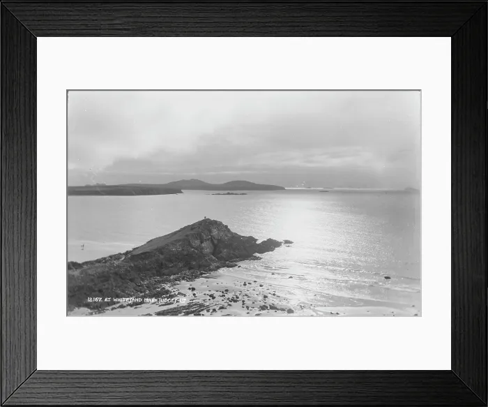 Framed Print : Scenic View of Whitesand Bay Framed Print : Scenic View of Whitesand Bay