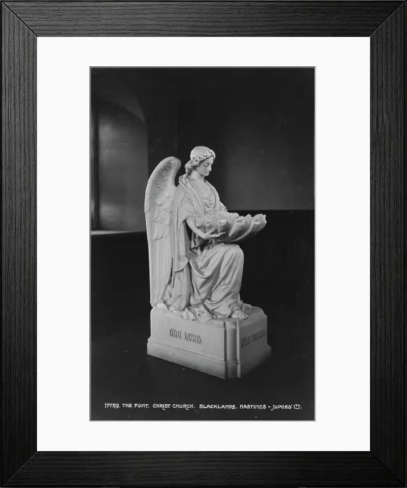 Framed Print : Angel Statue at Christ Church Framed Print : Angel Statue at Christ Church