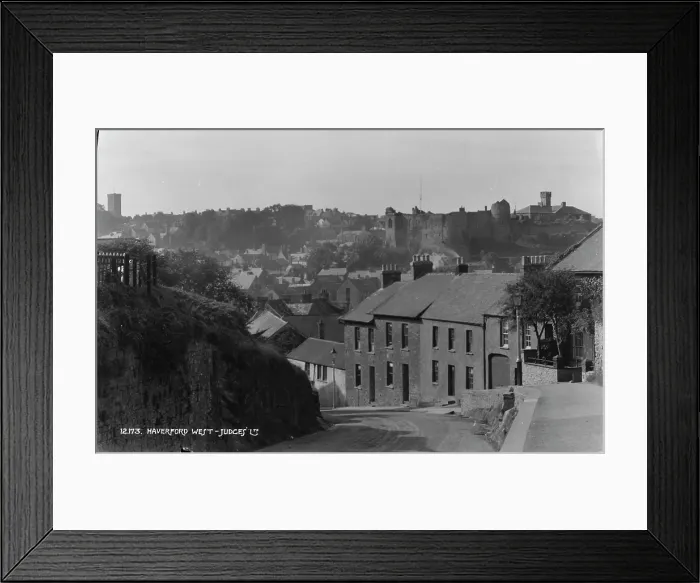 Framed Print : View of Haverfordwest Framed Print : View of Haverfordwest