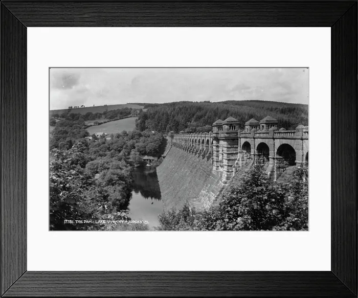 Framed Print : The Dam at Lake Vyrnwy Framed Print : The Dam at Lake Vyrnwy
