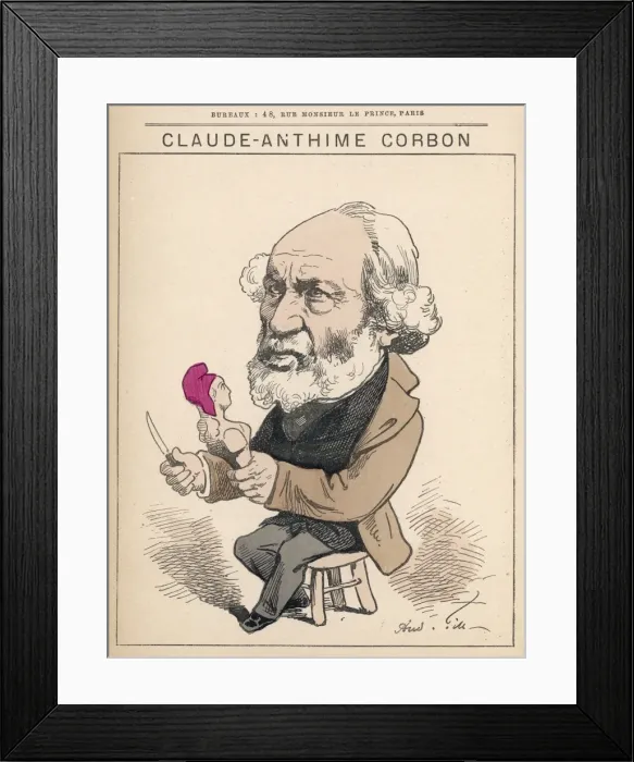 Framed Print : Claude Anthime Corbon  /  Gill