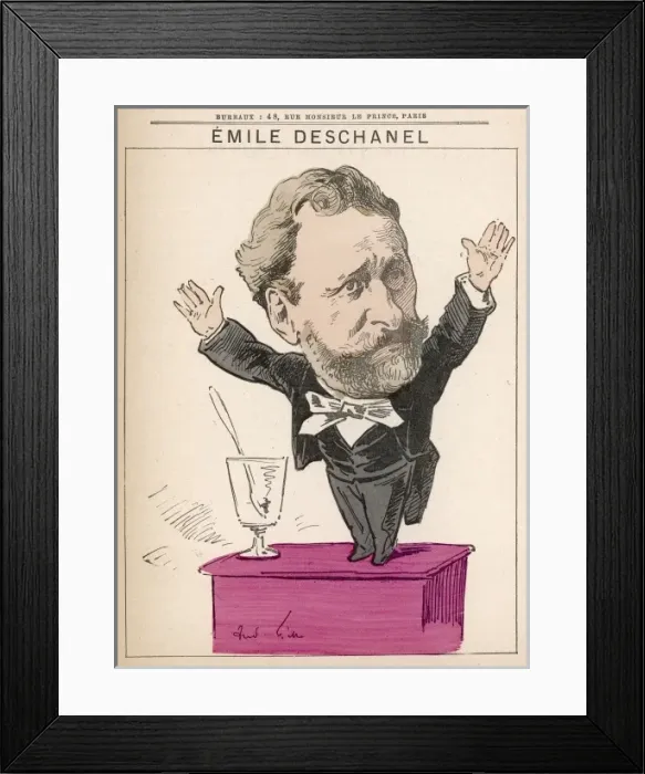 Framed Print : Emile Deschanel / Gill Framed Print : Emile Deschanel / Gill