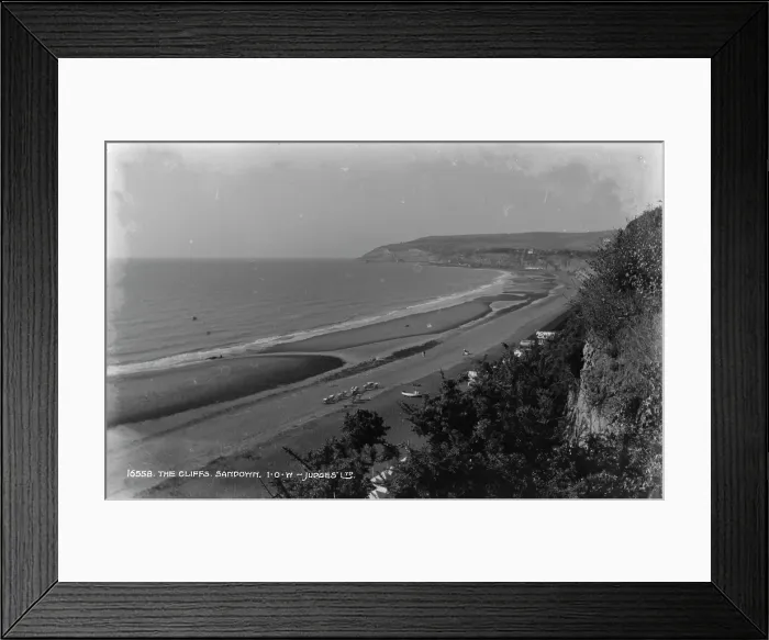 Framed Print : The Cliffs at Sandown Framed Print : The Cliffs at Sandown